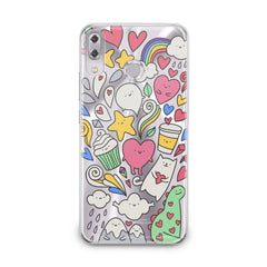 Lex Altern TPU Silicone Asus Zenfone Case Lovely Stickers Art