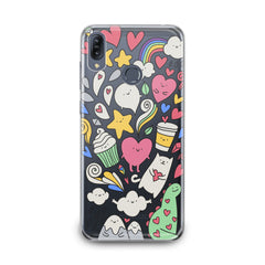 Lex Altern Lovely Stickers Art Asus Zenfone Case