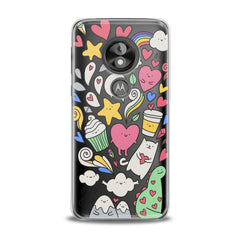 Lex Altern Lovely Stickers Art Motorola Case