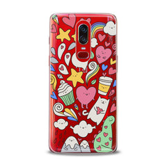 Lex Altern TPU Silicone OnePlus Case Lovely Stickers Art