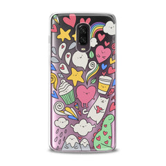 Lex Altern TPU Silicone OnePlus Case Lovely Stickers Art