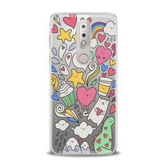 Lex Altern TPU Silicone Nokia Case Lovely Stickers Art