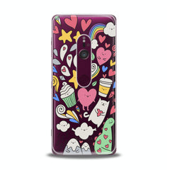 Lex Altern TPU Silicone Sony Xperia Case Lovely Stickers Art