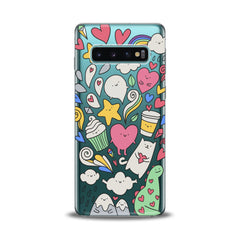 Lex Altern Lovely Stickers Art Samsung Galaxy Case