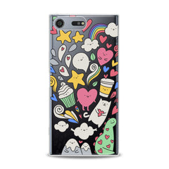 Lex Altern Lovely Stickers Art Sony Xperia Case