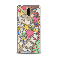 Lex Altern TPU Silicone Lenovo Case Lovely Stickers Art