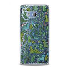 Lex Altern TPU Silicone HTC Case Green Kawaii Dragons