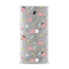 Lex Altern TPU Silicone Sony Xperia Case Cute Pink Flamingo