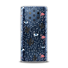 Lex Altern TPU Silicone Nokia Case Black Cacti Stickers