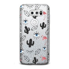 Lex Altern Black Cacti Stickers LG Case