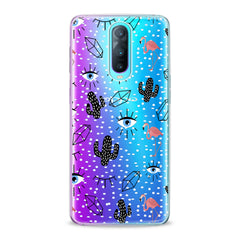 Lex Altern Black Cacti Stickers Oppo Case