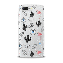 Lex Altern Black Cacti Stickers OnePlus Case