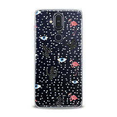 Lex Altern TPU Silicone Nokia Case Black Cacti Stickers