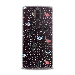 Lex Altern TPU Silicone Nokia Case Black Cacti Stickers