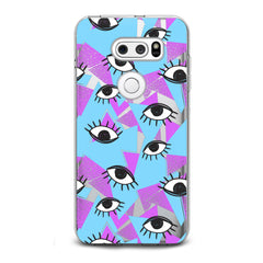 Lex Altern TPU Silicone LG Case Black Eyes Pattern