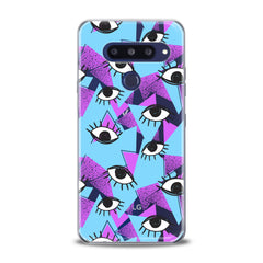 Lex Altern TPU Silicone LG Case Black Eyes Pattern