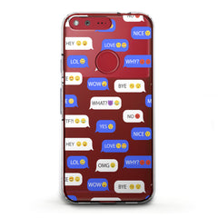 Lex Altern TPU Silicone Google Pixel Case Message Pattern