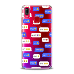 Lex Altern TPU Silicone VIVO Case Message Pattern