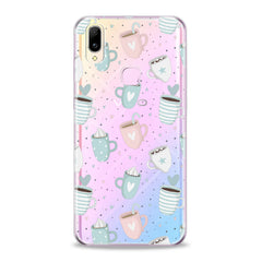 Lex Altern TPU Silicone VIVO Case Pastel Cups Cappuccino