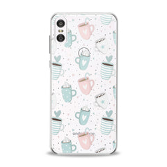 Lex Altern TPU Silicone Motorola Case Pastel Cups Cappuccino