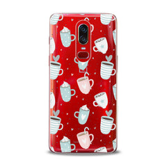 Lex Altern TPU Silicone OnePlus Case Pastel Cups Cappuccino