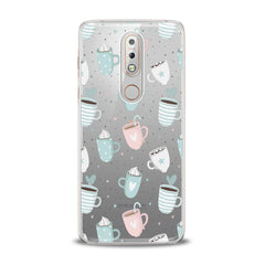 Lex Altern TPU Silicone Nokia Case Pastel Cups Cappuccino