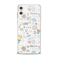 Lex Altern TPU Silicone Motorola Case Sweets Coffee Pattern