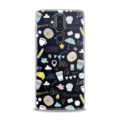 Lex Altern TPU Silicone Nokia Case Sweets Coffee Pattern