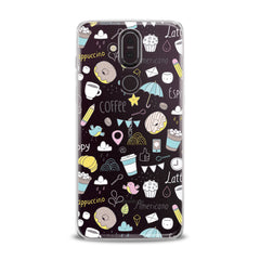 Lex Altern TPU Silicone Nokia Case Sweets Coffee Pattern