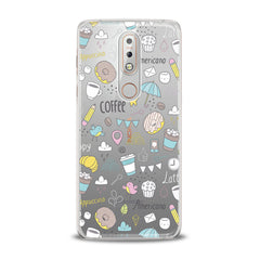 Lex Altern TPU Silicone Nokia Case Sweets Coffee Pattern