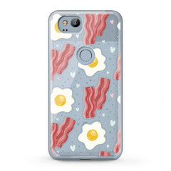 Lex Altern TPU Silicone Google Pixel Case Egg Bacon Print