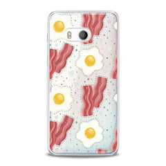 Lex Altern TPU Silicone HTC Case Egg Bacon Print