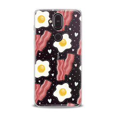 Lex Altern TPU Silicone Nokia Case Egg Bacon Print