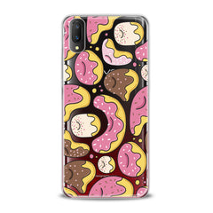 Lex Altern TPU Silicone VIVO Case Pink Donuts Print