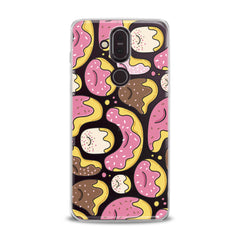 Lex Altern TPU Silicone Nokia Case Pink Donuts Print