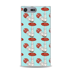 Lex Altern TPU Silicone Sony Xperia Case Bright Amanita Pattern