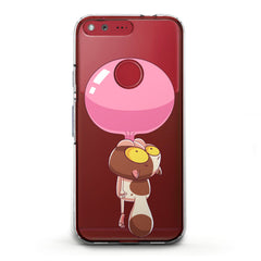 Lex Altern TPU Silicone Google Pixel Case Cat Bubble Gum