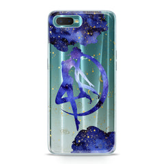 Lex Altern TPU Silicone Oppo Case Blue Watercolor Sailor Moon