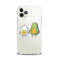 Lex Altern TPU Silicone iPhone Case Egg Avocado Friends