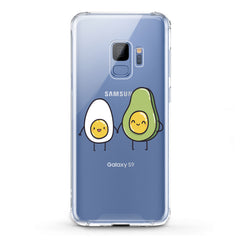 Lex Altern TPU Silicone Samsung Galaxy Case Egg Avocado Friends