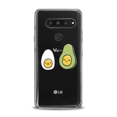 Lex Altern TPU Silicone LG Case Egg Avocado Friends