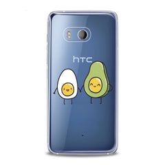 Lex Altern TPU Silicone HTC Case Egg Avocado Friends