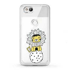 Lex Altern TPU Silicone Google Pixel Case Drawing Baby Lion