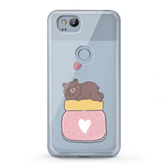 Lex Altern TPU Silicone Google Pixel Case Dreamy Jam Bear