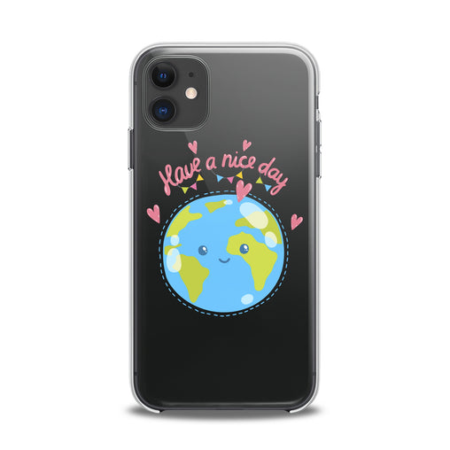 Lex Altern TPU Silicone iPhone Case Cutie Blue Earth