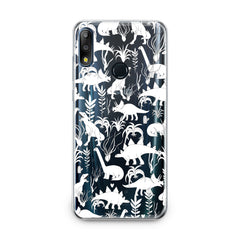 Lex Altern TPU Silicone Asus Zenfone Case White Printed Dinos