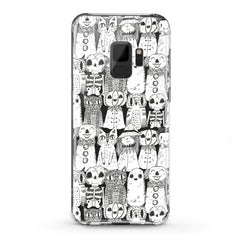 Lex Altern TPU Silicone Samsung Galaxy Case Pencil Drawing Cats