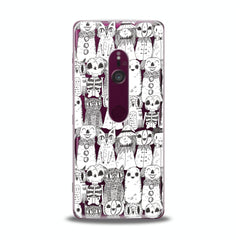 Lex Altern TPU Silicone Sony Xperia Case Pencil Drawing Cats