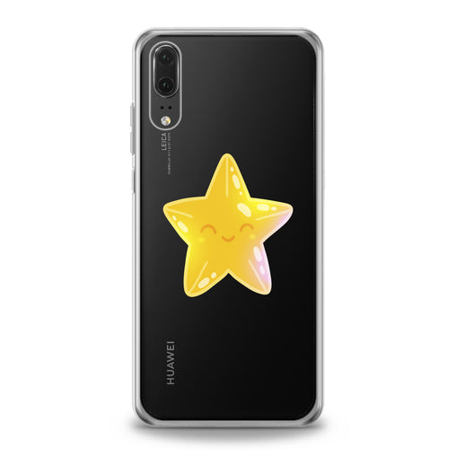 Lex Altern Kawaii Yellow Star Huawei Honor Case