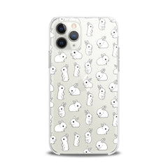 Lex Altern TPU Silicone iPhone Case Cute White Bunnies Pattern